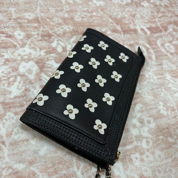 KENSIE Floral Golden Studded Wristlet Wallet - Picture 3 of 11